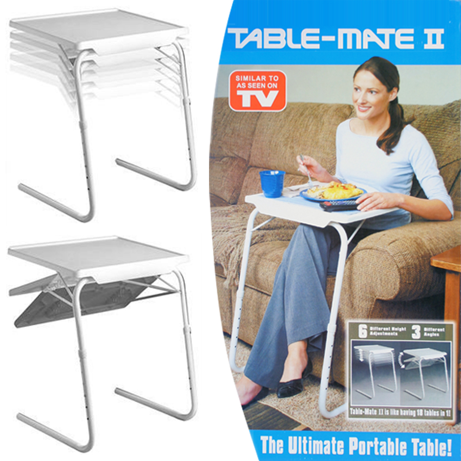 Table Mate II Meja Laptop Lipat Portable  Laptop  White 